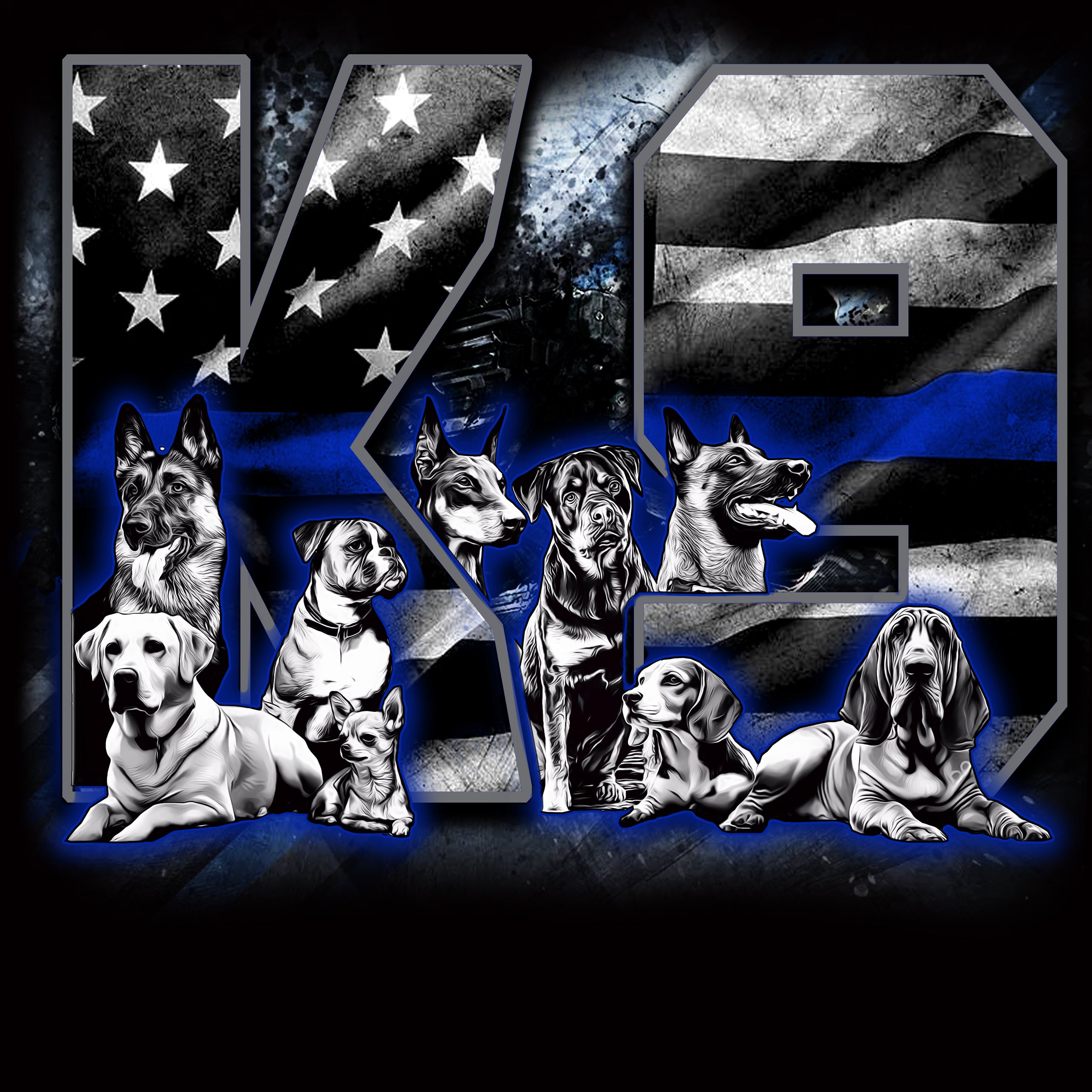 American Thin Blue Line Police Flag - ReLEntless Defender Apparel